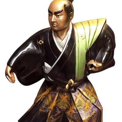 Vintage Japanese Samurai Warrior Figurine – Exquisite Hand-Painted Collectible