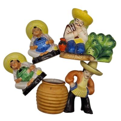 Vintage Mexican Figural Pieces (4) Made in Japan 