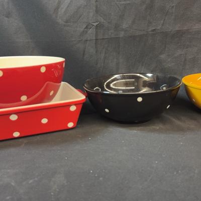 Polka Dot Serving Dishes 
