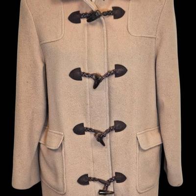 Talbots Wool Duffle Coat - Size 6 - Classic Camel