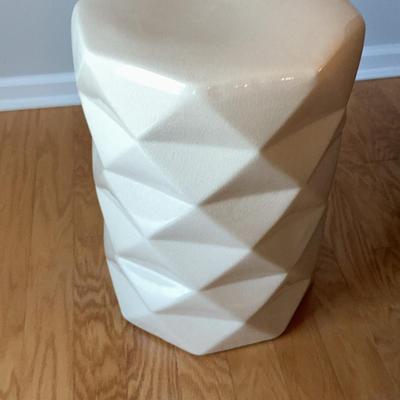 Cream Colored Side table or plant stand