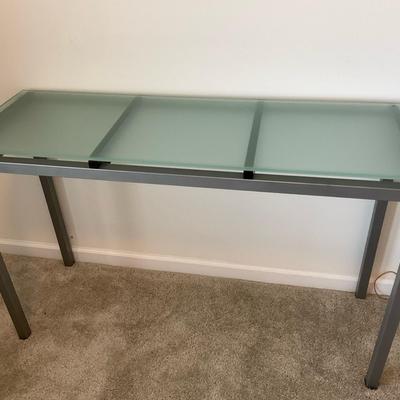 Glass And Metal Table