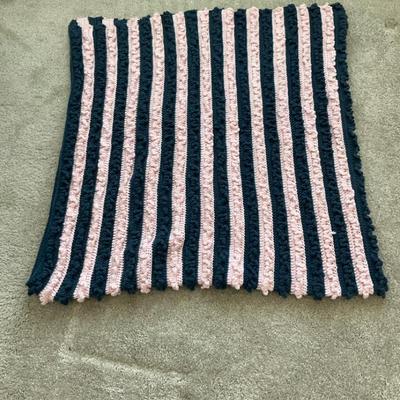 Pink And Blue Hand Made Afghan