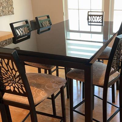 Modern Dining Room Set With Six Chairs