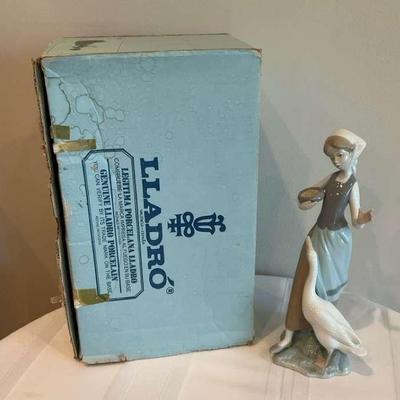 Lladro Figurine With Goose