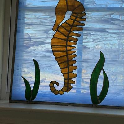 Stained Glass Seahorse