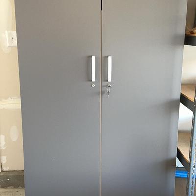 Gray Utility Cabinet