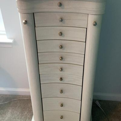 Off-White Jewelry Armoire