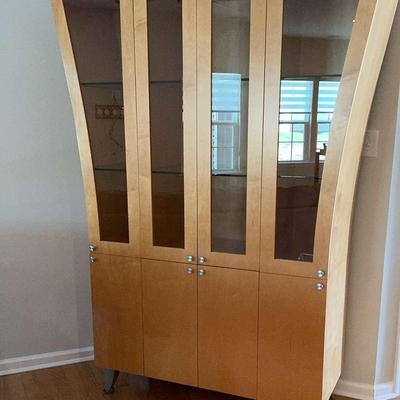 Modern Wood China Cabinet