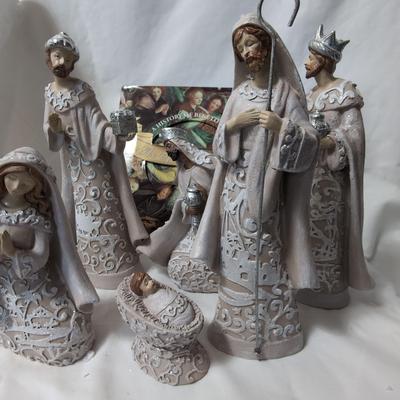 Christmas Nativity Scene And Book Of Carols