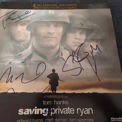 Saving Private Ryan - Autographed Soundtrack Album Cover, 