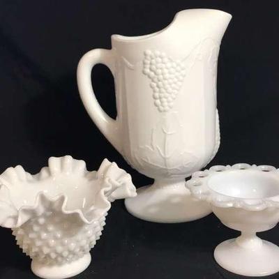 Milk Glass Trio