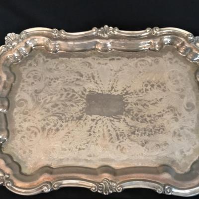 Towle Silverplate Footed Platter