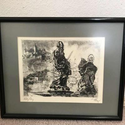 Set Of Two German Art Pieces- Religious Theme