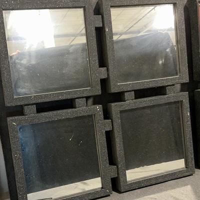 Framed 4 Mirror Hanging Decor (2)
