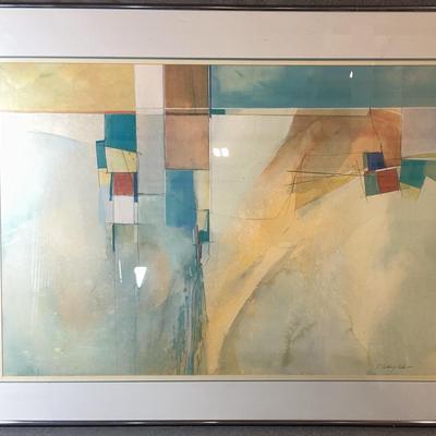 Watercolor Abstract By Californian Artist R. Anthony Askew