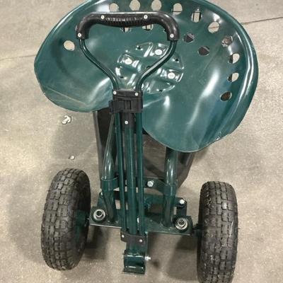 Garden Cart With Swivel Seat