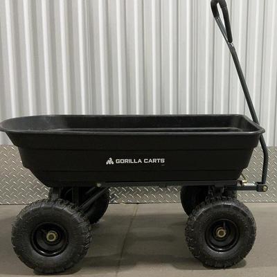 Gorilla Cart 4 Cu. Ft. 600 Lb. Poly Garden Dump Cart