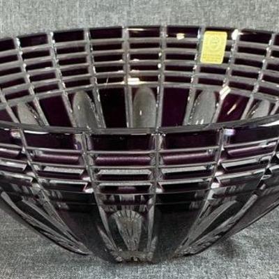 Caesar Crystal Bohemiae Nora Extra Large Berry Bowl In Violet