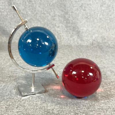 Mounted Glass Orbs