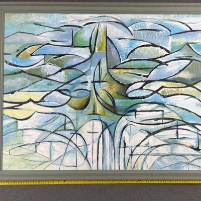 Flowering Apple Tree Unsigned On Canvas