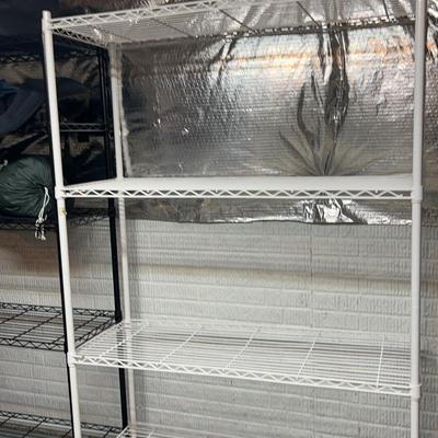 White Metal Storage Shelving