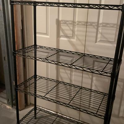 Black Metal Storage Unit