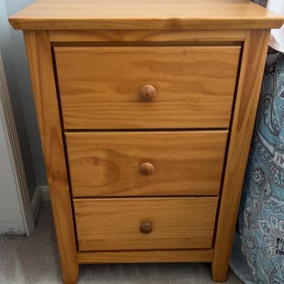 Wooden Night Stand From “Solid Woods Inc”