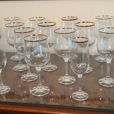 Geneve Crystal Goblet And Champagne Glasses