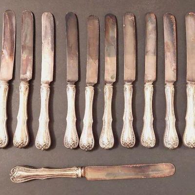 Antique Reed And Barton Sterling Silver Handled Knives (13)