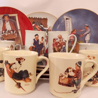 Norman Rockwell Decorative Plates & Mugs 