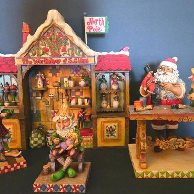 Jim Shore Santa Workshop Set Of 4