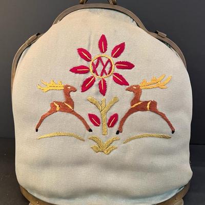 Hand-Embroidered Vintage Padded Teapot Cozy 