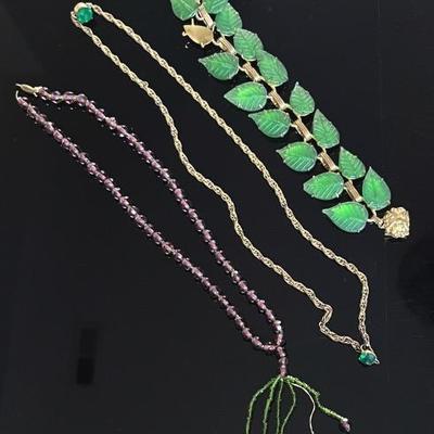 Antique Beaded and Glass Jewelry (3)