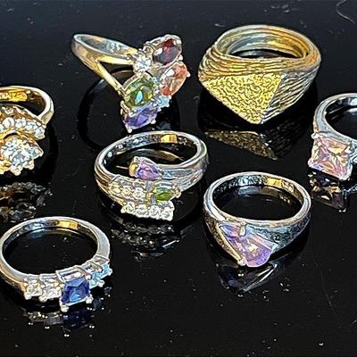 Seven Rings with Stones, Marked