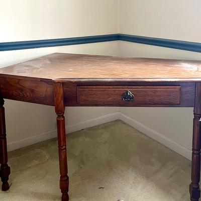Vintage Oak Desk, German