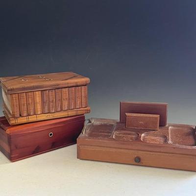 Vintage Wood Jewelry Boxes (3)