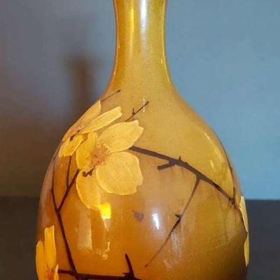 1900s Rookwood Pottery Standard Glaze Vase Handpainted By Elizabeth N. Lincoln