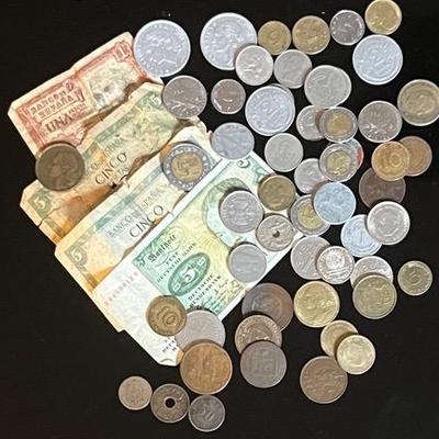 Foreign Coins and Currency with 19th Century Coins