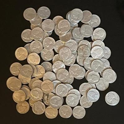 Jefferson Nickel Collection (103) 1940-2004 Including WWII Silver Nickels