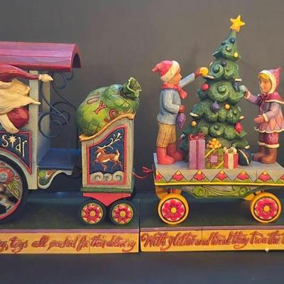 North Star Express, Snowman And Children's Christmas Train Car By Jim Shore