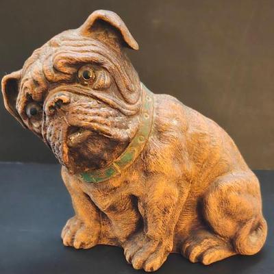 1930's Syroco Vintage Bulldog Doorstop