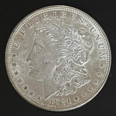 1921 (Philadelphia) Morgan Silver Dollar 90% Silver 