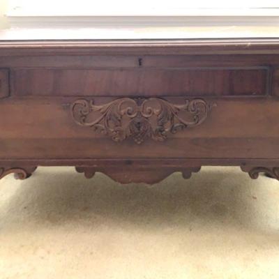Ornate Wooden Blanket Box