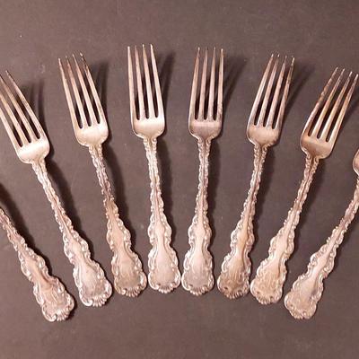 Antique Sterling Monogrammed Forks-8