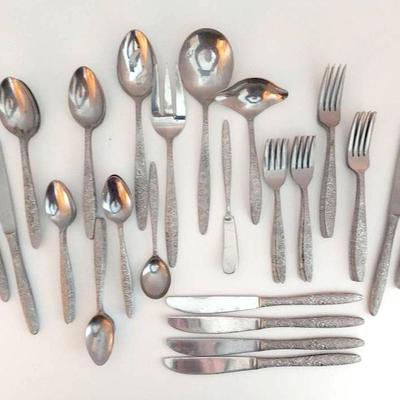Vintage Stainless Flatware Marked Japan 48 Piece Set