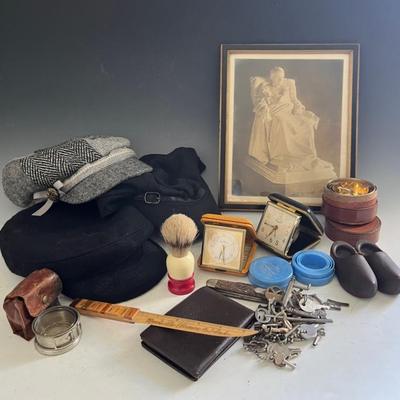 Vintage Collectibles with Folding Cups, Pocket Knife