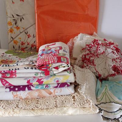 Linens and Lace Tablecloths and Napkins and Others