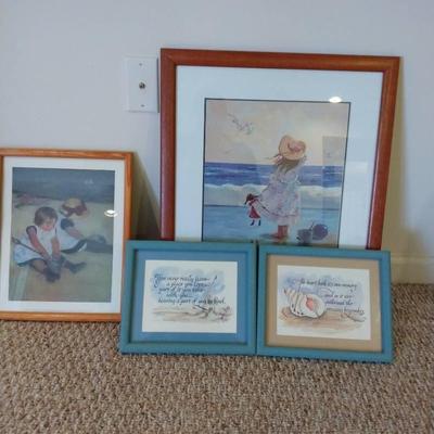Framed C. Kieffer And Mary Cassatt Prints