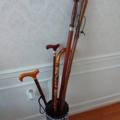 Assortment Of Canes And Walking Sticks #2